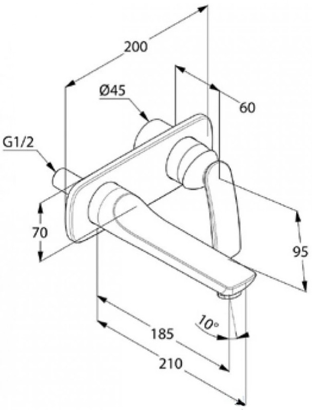 Приобрести kludi смеситель для раковины balance, 200мм, чёрный матовый 522468775