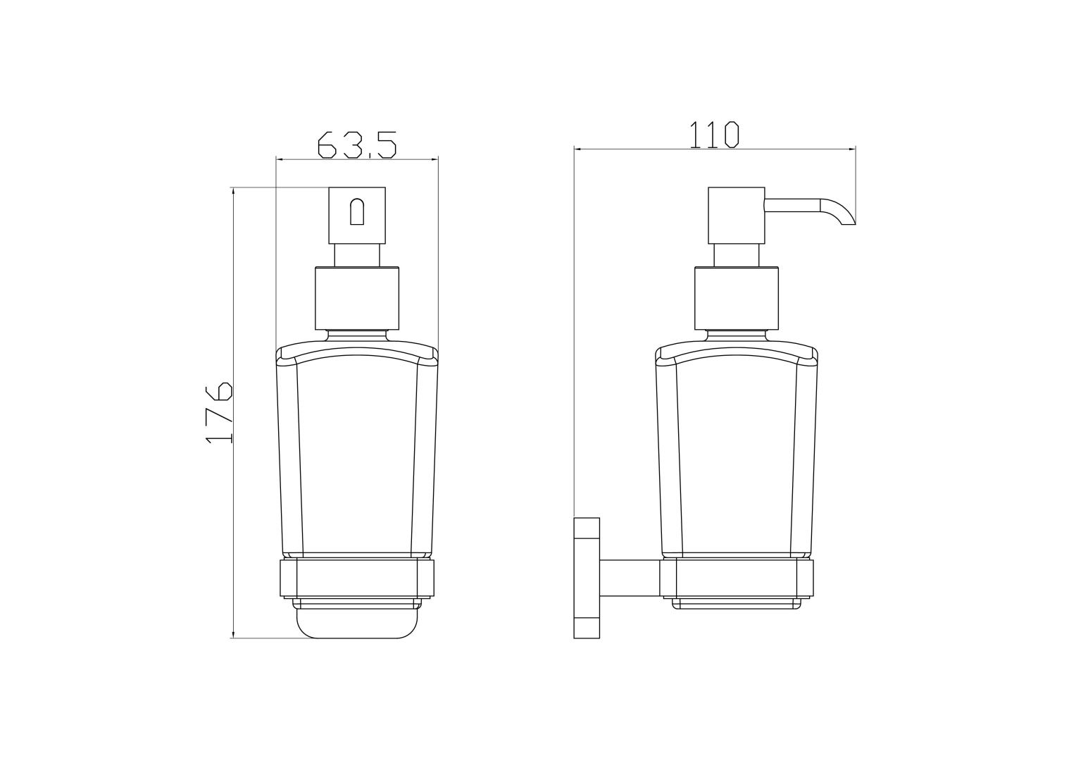 Приобрести дозатор мыла wonzon & woghand still, хром (ww-6633)