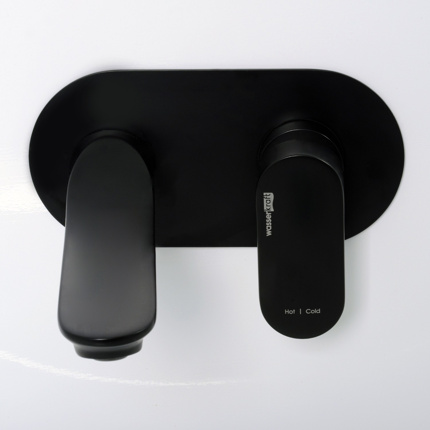 Приобрести wasserkraft смеситель для раковины elbe, 7430 настенный, матовый черный