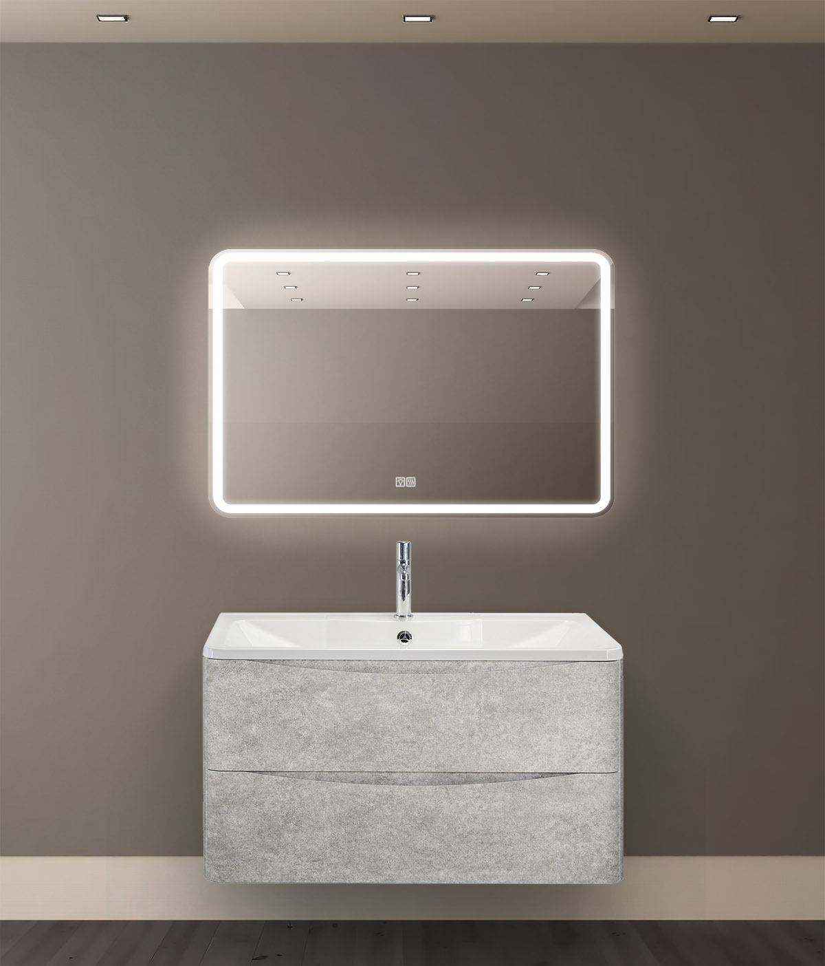 Приобрести belbagno зеркало 90х60 см spc-mar-900-600-led-tch-warm