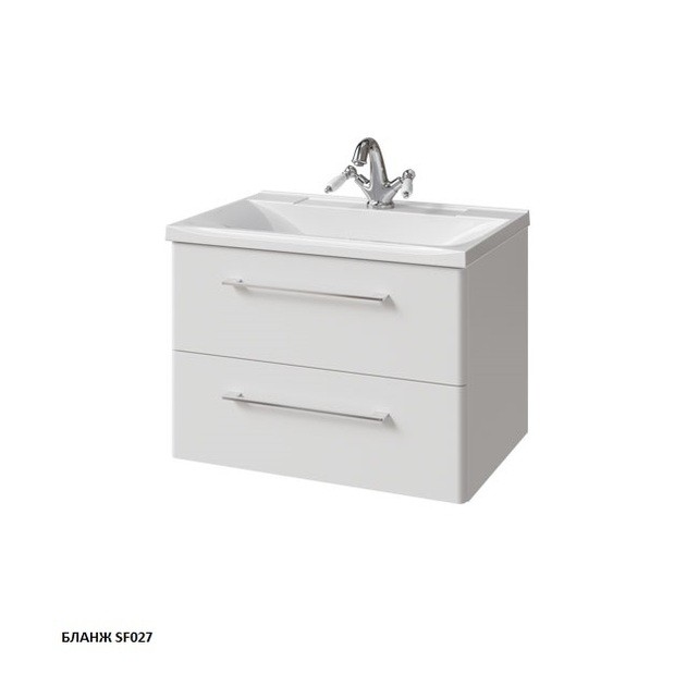 Приобрести caprigo тумба с раковиной подвесная accord 65 см, белая 2219-sf027