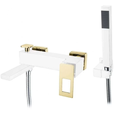 Boheme Смеситель для ванны Q, белый\золото 143-WG