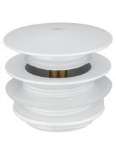 Донный клапан для ванны 1 1/2 WONZON & WOGHAND, Белый матовый (WW-SS105-MW)