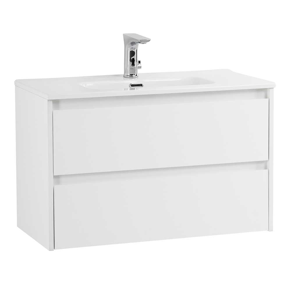 Приобрести belbagno тумба с раковиной kraft 39 80 см, подвесная bianco opaco, белая раковина