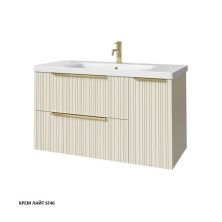 Caprigo Тумба с раковиной RAIN 100 см, правая, кремовая