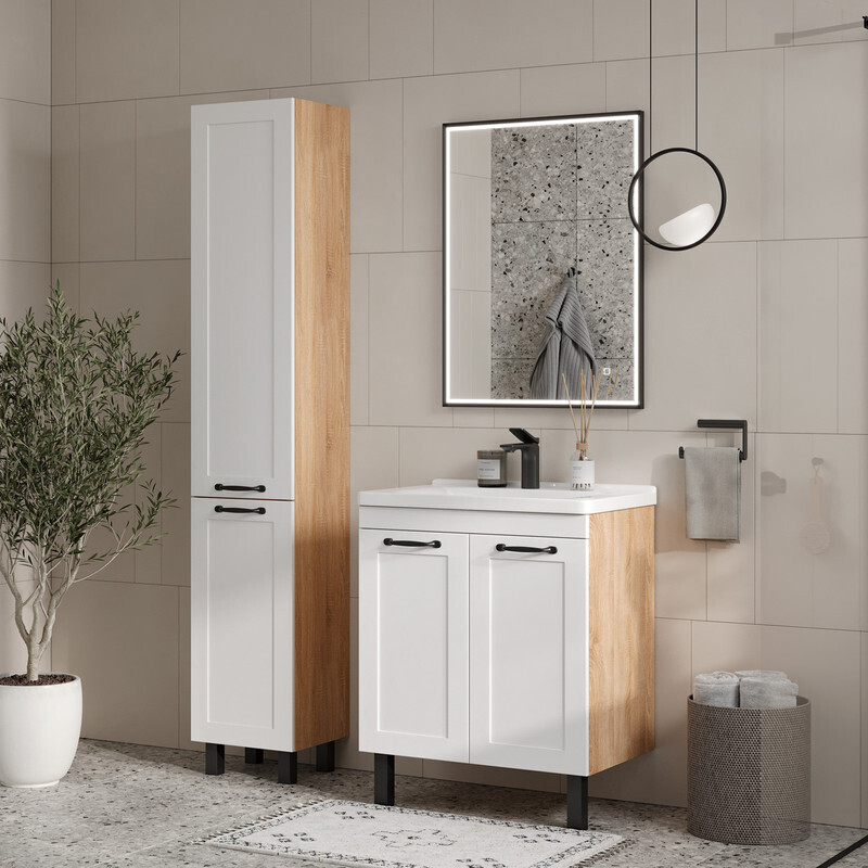 Приобрести equil пенал напольный lago 35 см, белый pnlago35-04