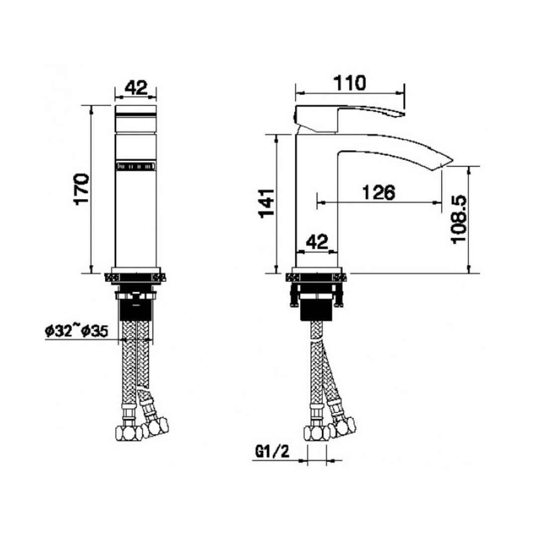 Приобрести grocenberg смеситель для раковины, черный матовый gb2007bl