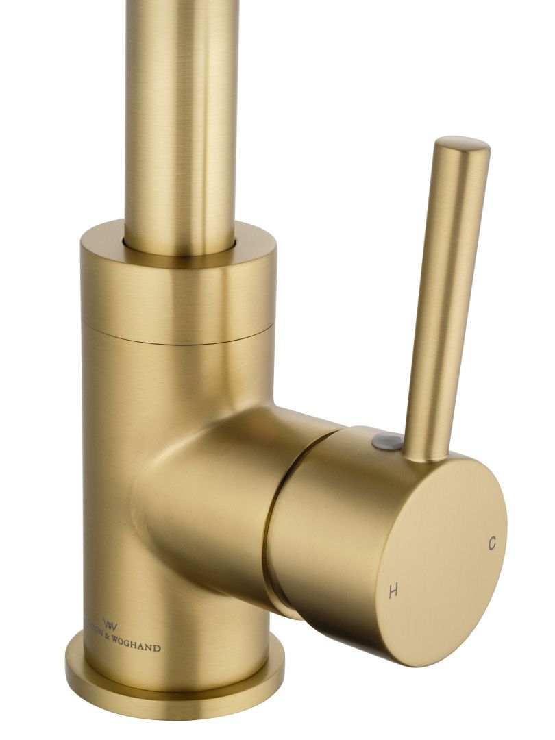 Приобрести смеситель для кухни wonzon & woghand, брашированное золото (ww-a21102-bg)