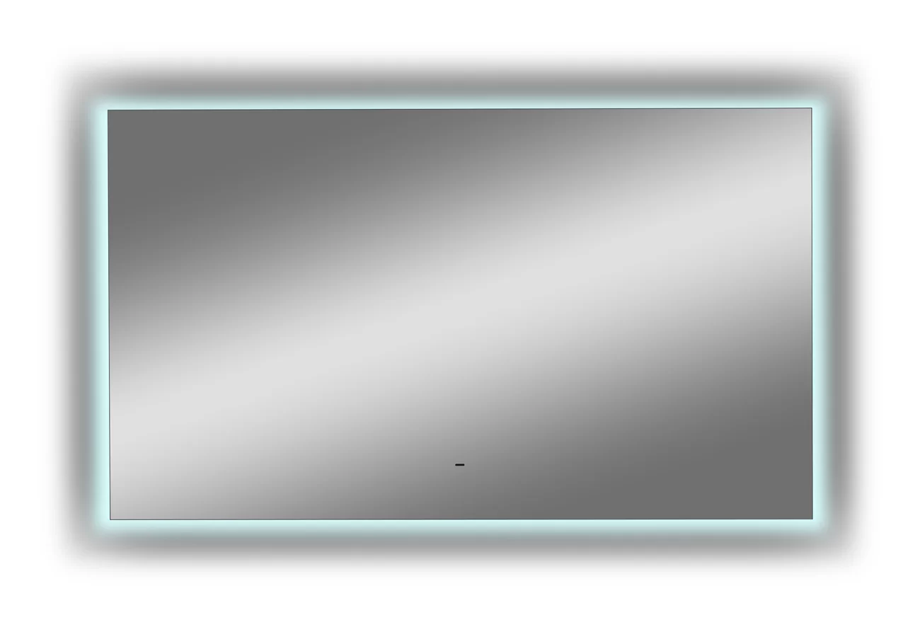 Приобрести continent зеркало с подсветкой trezhe 120х70 см, белое