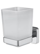 Стакан для зубных щеток с держателем WONZON & WOGHAND STILL, Хром (WW-6621)