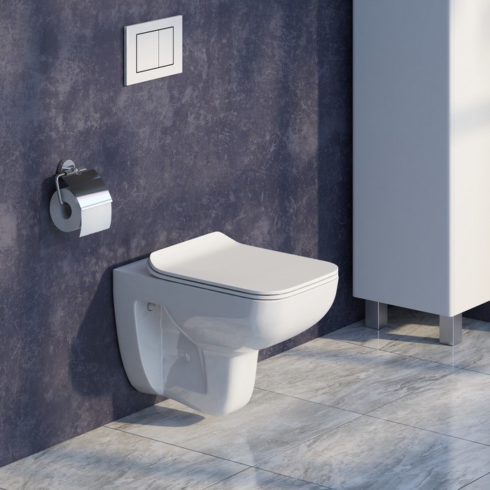 Приобрести iddis унитаз подвесной безободковый vibe, с тонкой быстросъемной крышкой микролифт, vibrdsei25