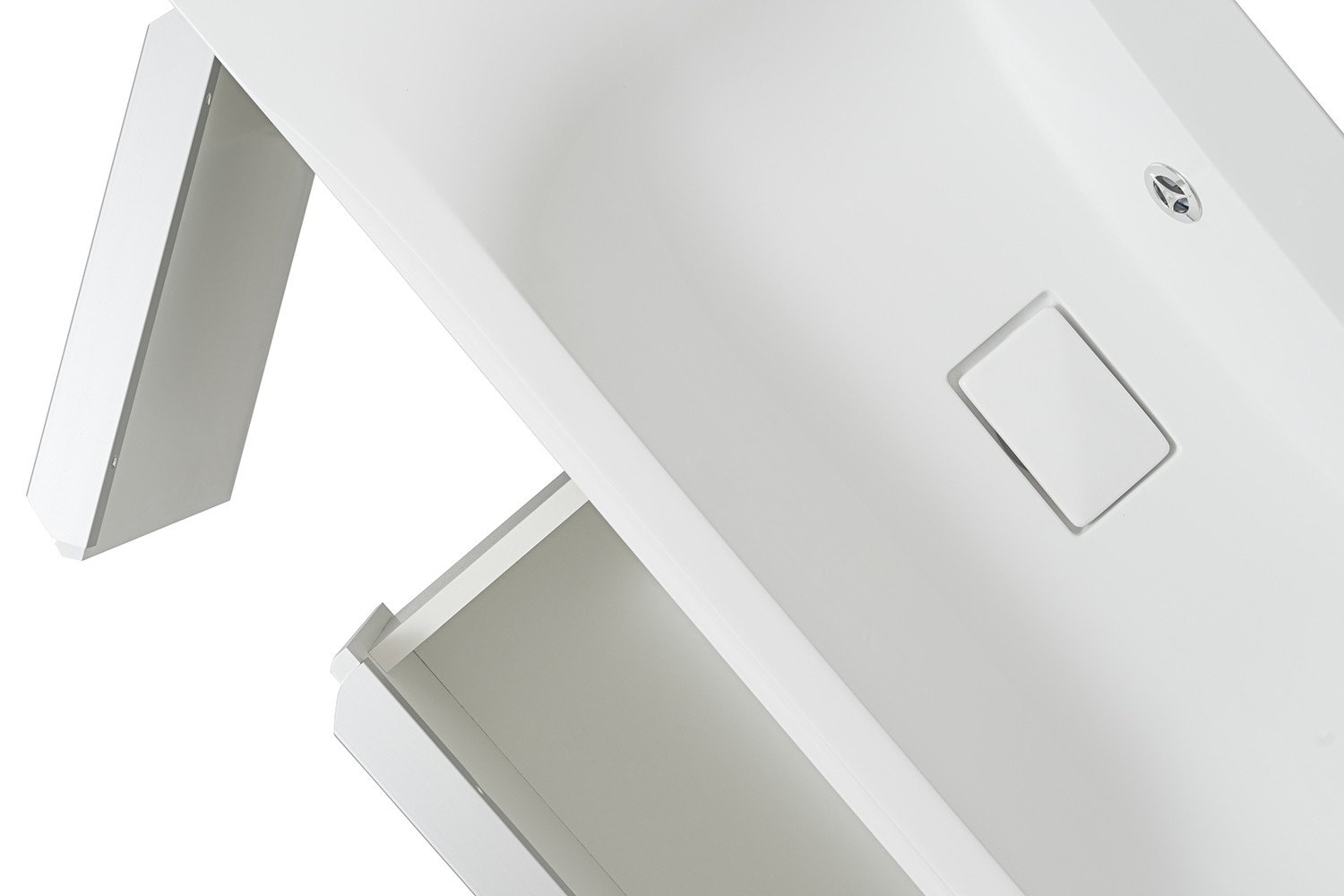 Приобрести aqua de marco тумба подвесная с раковиной axioma 100см, один ящик, белый 2100wgaxi/h; r-um-com100/1