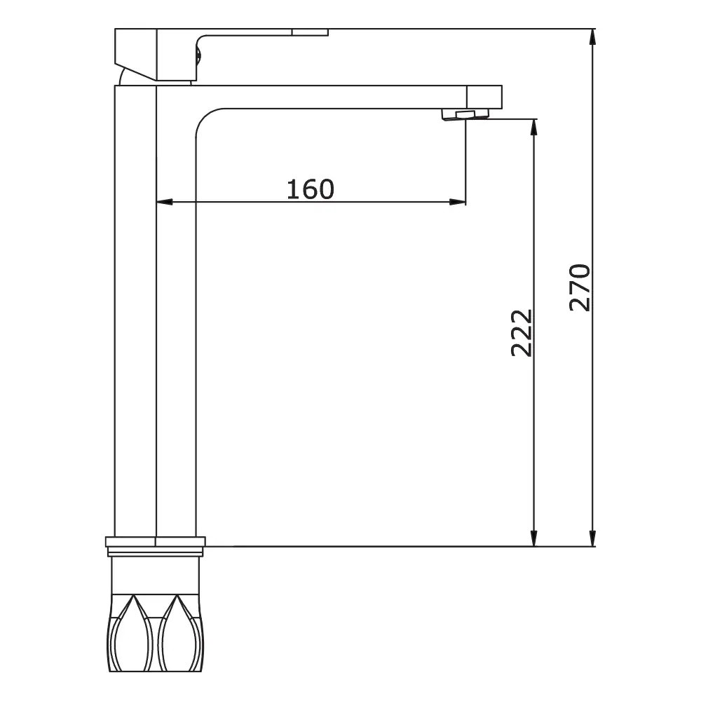 Приобрести смеситель для раковины vieir camomilla, v283512s золото матовое