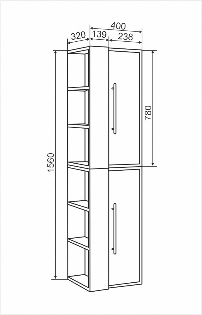 Приобрести комод подвесной melbourne 40 универсальный дуб/белый