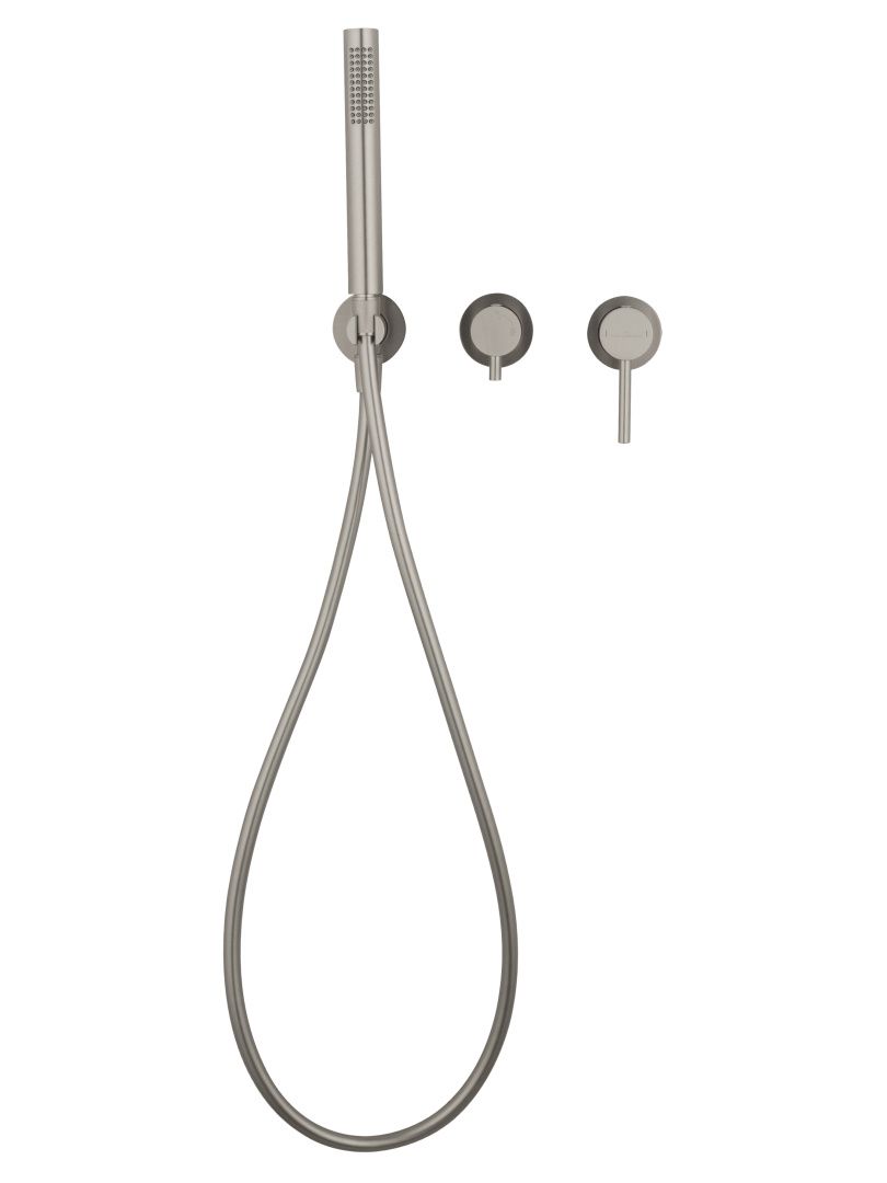 Приобрести смеситель для душевой системы встраиваемый wonzon & woghand stick, брашированный никель (ww-838017-bn)