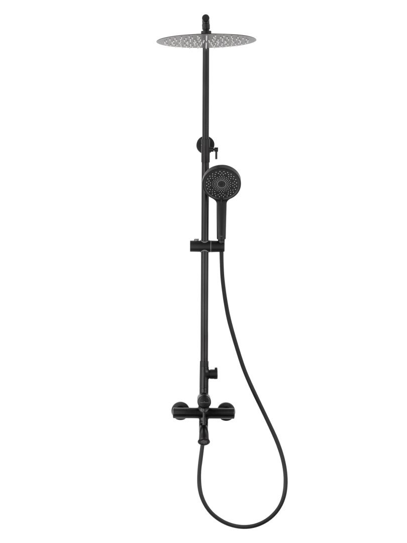 Приобрести душевая система wonzon & woghand tor, черный матовый (ww-88047073-mb)