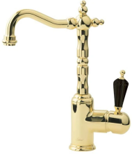 Boheme Сместель для раковины Tradizionale, высокий, золото\черные кристаллы 252