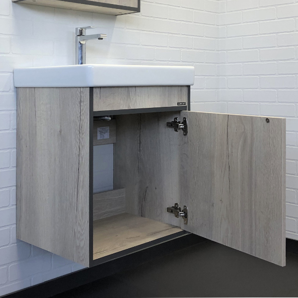 Приобрести сomforty тумба с раковиной вена 55 дуб дымчатый