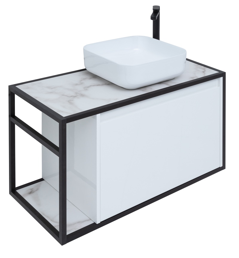 Приобрести aquanet тумба со столешницей nova lite loft 90 см, r белая