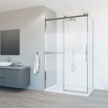 Vincea Душевое ограждение Como Soft 130х80 см, прозрачное, хром VSR-1CS8013CL