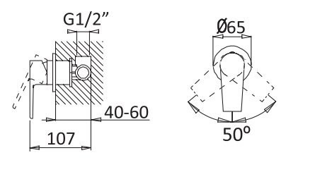 Приобрести cezares смеситель скрытого монтажа nautic, черный матовый nautic-dim-nop