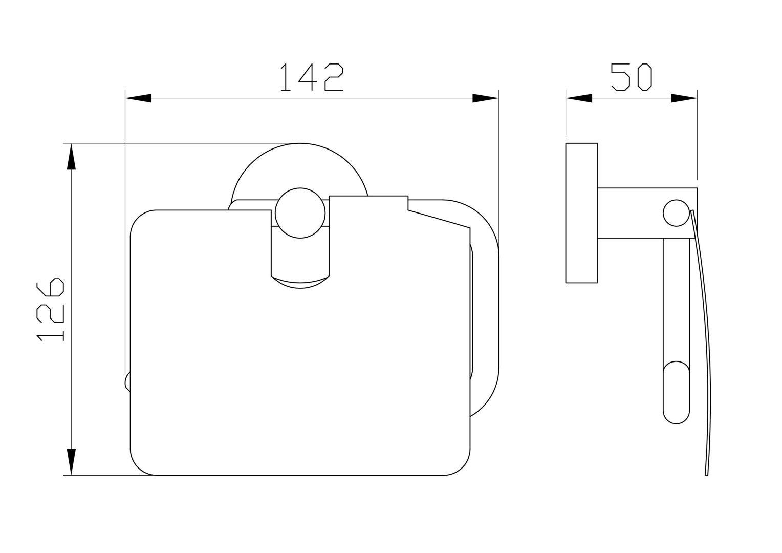 Приобрести держатель для туалетной бумаги с крышкой wonzon & woghand easy, хром (ww-8126)