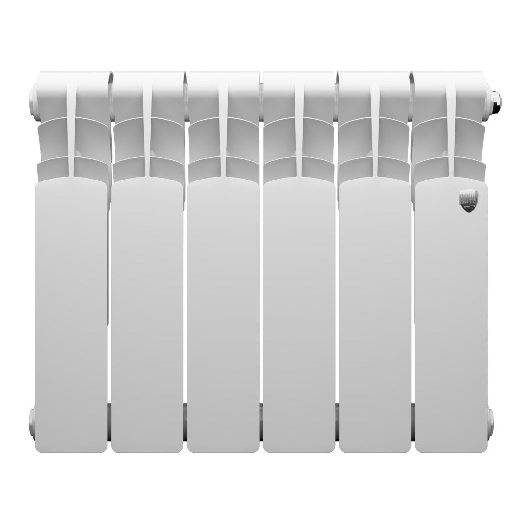 Приобрести royal thermo радиатор алюминиевый revolution 350 ( белый ) - 6 секц.