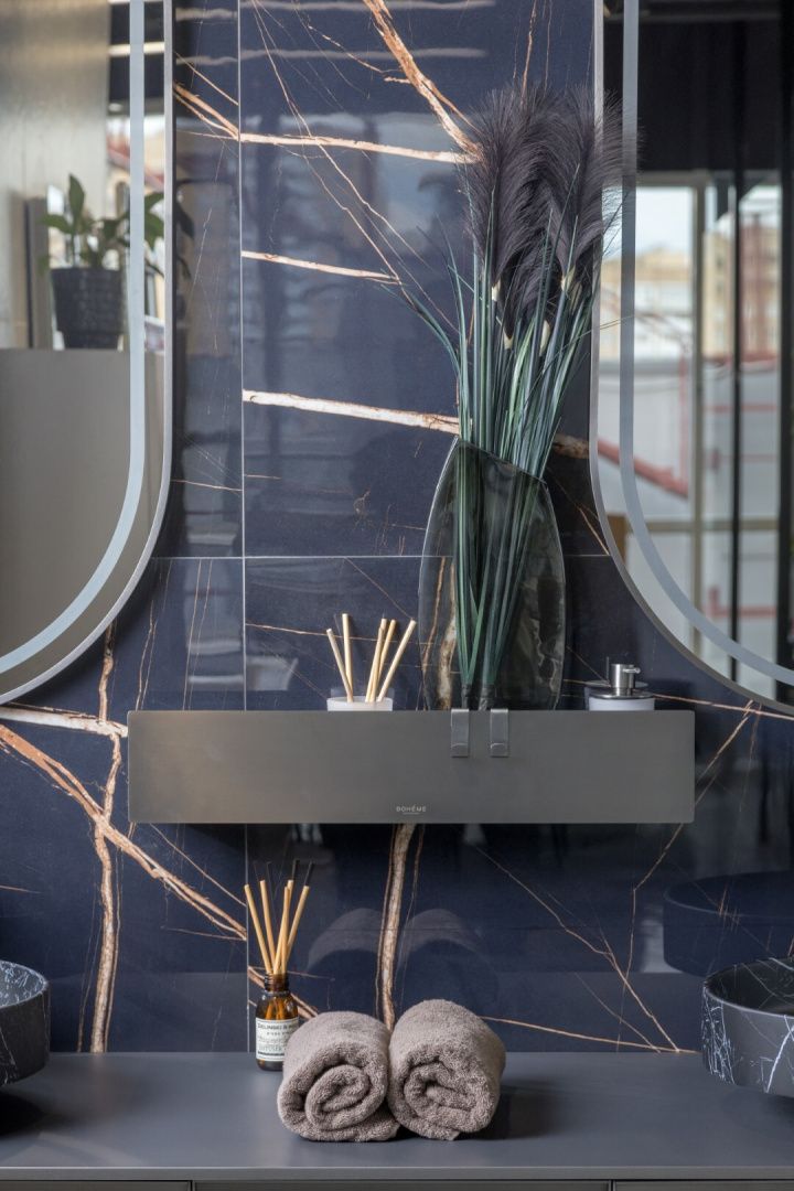 Приобрести boheme полка в ванную комнату space 60 см, оружейная сталь 10966-gm