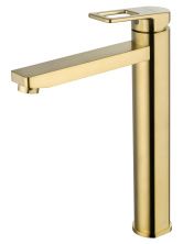 Смеситель для раковины высокий WONZON & WOGHAND FRAME, Брашированное золото (WW-88239010-BG)