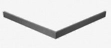 CEZARES Экран для каменного поддона 90х90см TRAY-AS-A-90-100-SCR-NERO