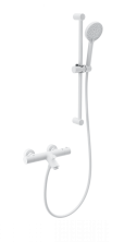 Смеситель для ванны с душевым гарнитуром и термостатом WONZON & WOGHAND, Белый матовый (WW-C2002-A-MW)