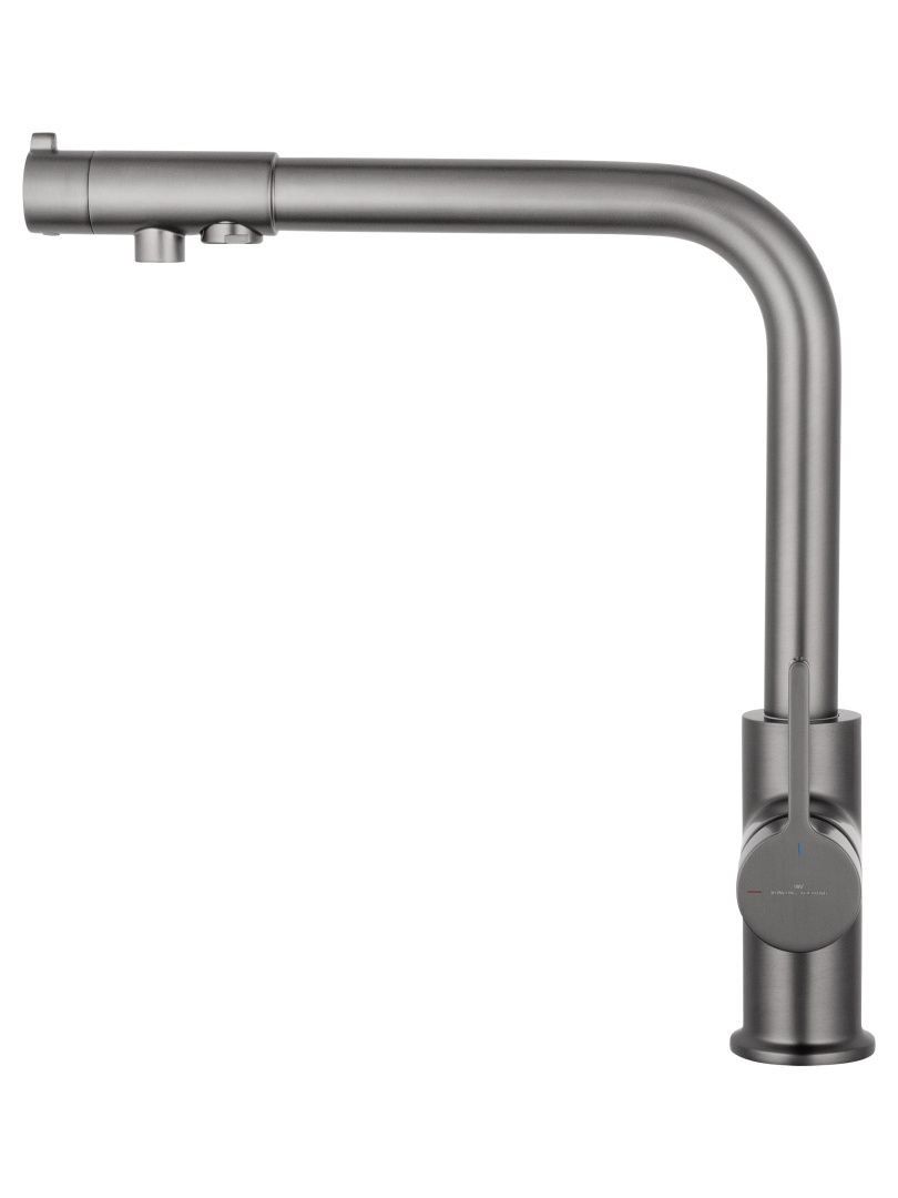 Приобрести смеситель для кухни c подключением фильтра wonzon & woghand, темный графит (ww-88458008-bgm)
