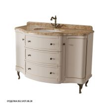 Caprigo Тумба с раковиной IMPERIO 120 см, бежевая, эмаль