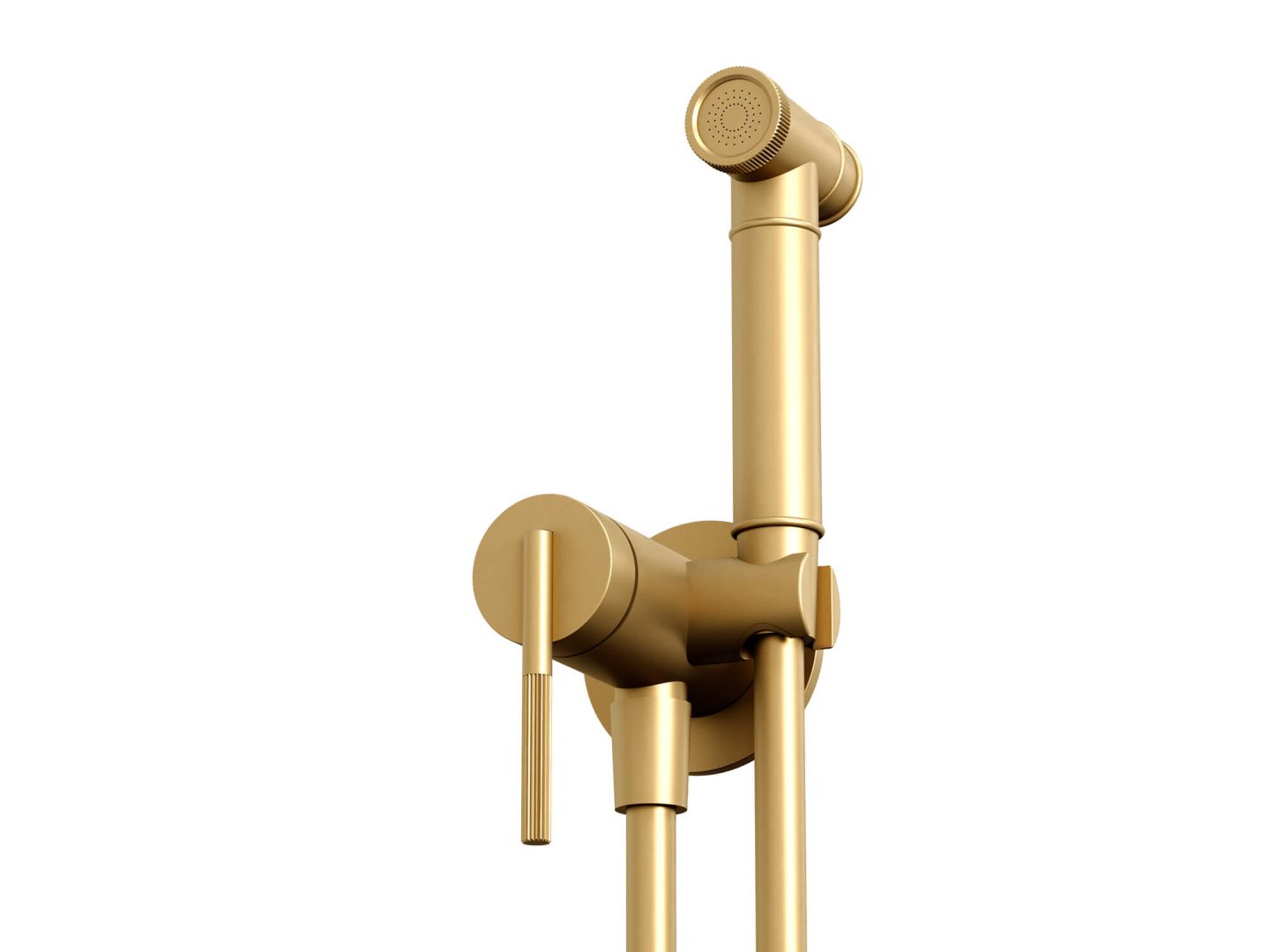 Приобрести hayzburg встраиваемый смеситель с гигиеническим душем, золото матовое hb-4005bg