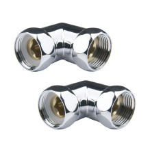 Комплект углового соединение Point для полотенцесушителя 1"х1" г/г, хром PN00003