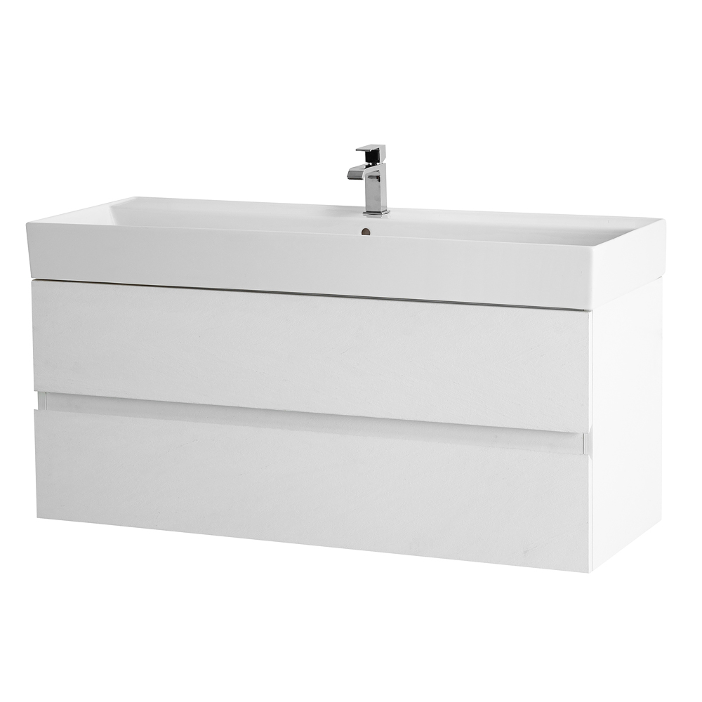 Приобрести cezares тумба подвесная с раковиной molveno 46 120 см bianco ghiaccio, белая molveno 46-120-2c-so-bg