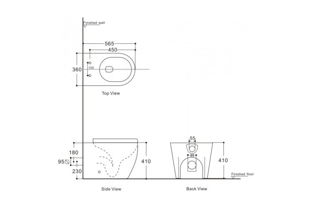 Приобрести aquanet унитаз приставной rimless cetus 2.0 f lx-1902