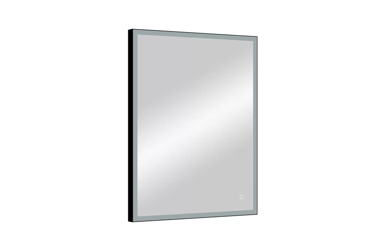 Приобрести continent зеркало с подсветкой solid black 60х80 см, черное