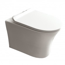Azario Fretta Round Унитаз подвесной безободковый 485x360x365 (AZ-2617E)