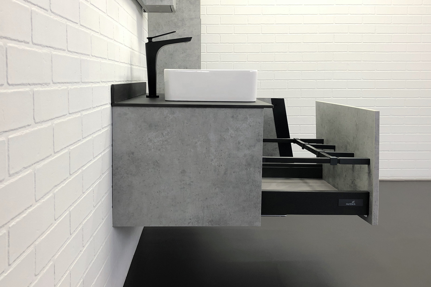 Приобрести сomforty тумба со столешницей и раковиной "эдинбург-90", светлый бетон