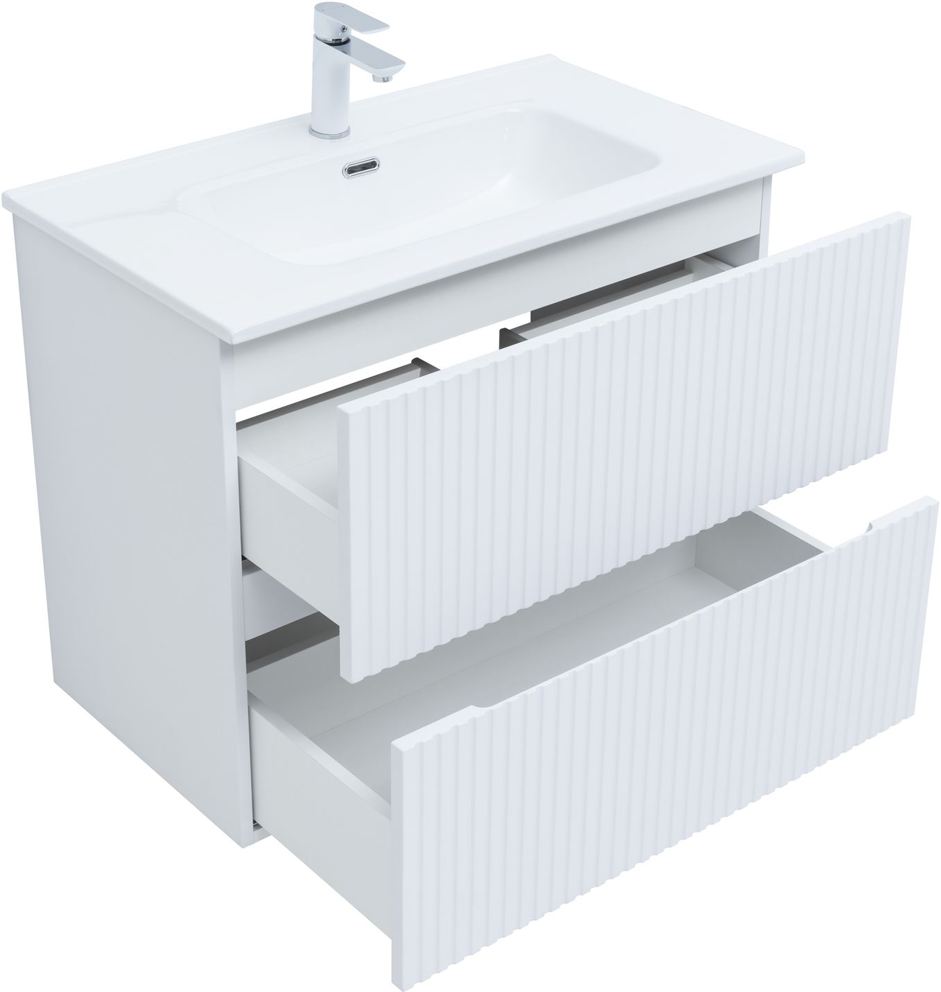 Приобрести aquanet тумба с раковиной джейн 80 см, белая матовая