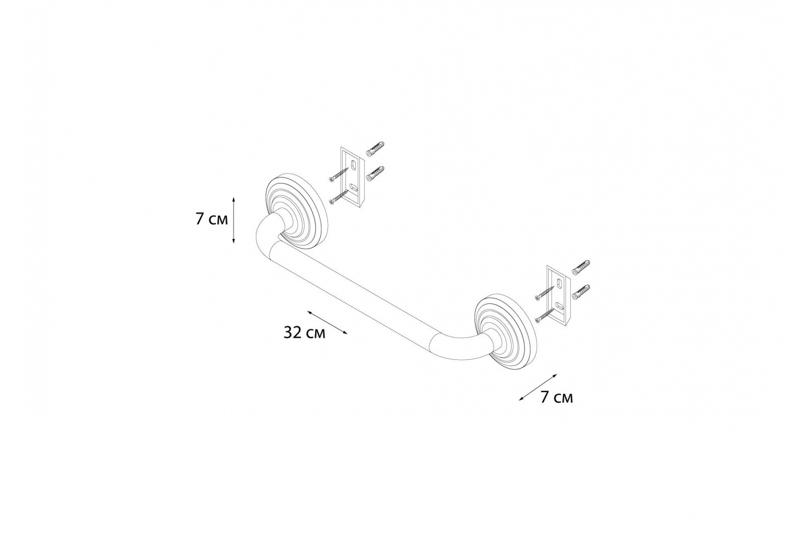 Приобрести fx-83817 retro поручень для ванны