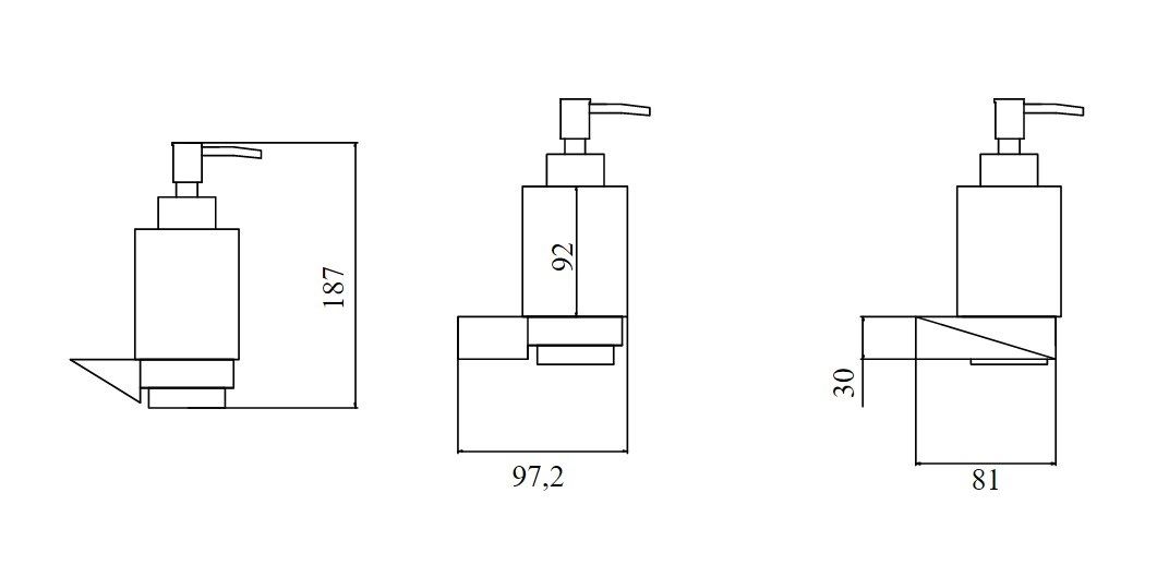 Приобрести boheme дозатор жидкого мыла venturo new, золото\черный 10317-g-b