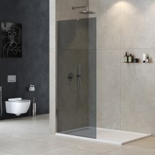 Cezares Душевая перегородка LIBERTA 110 см, серый\хром LIBERTA-L-1-TB-110-GR-Cr