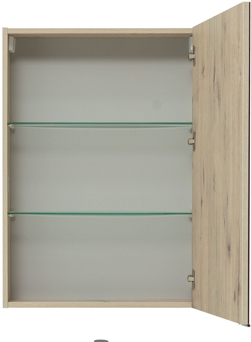 Приобрести aquanet зеркальный шкаф алвита new 60 см, дуб веллингтон белый