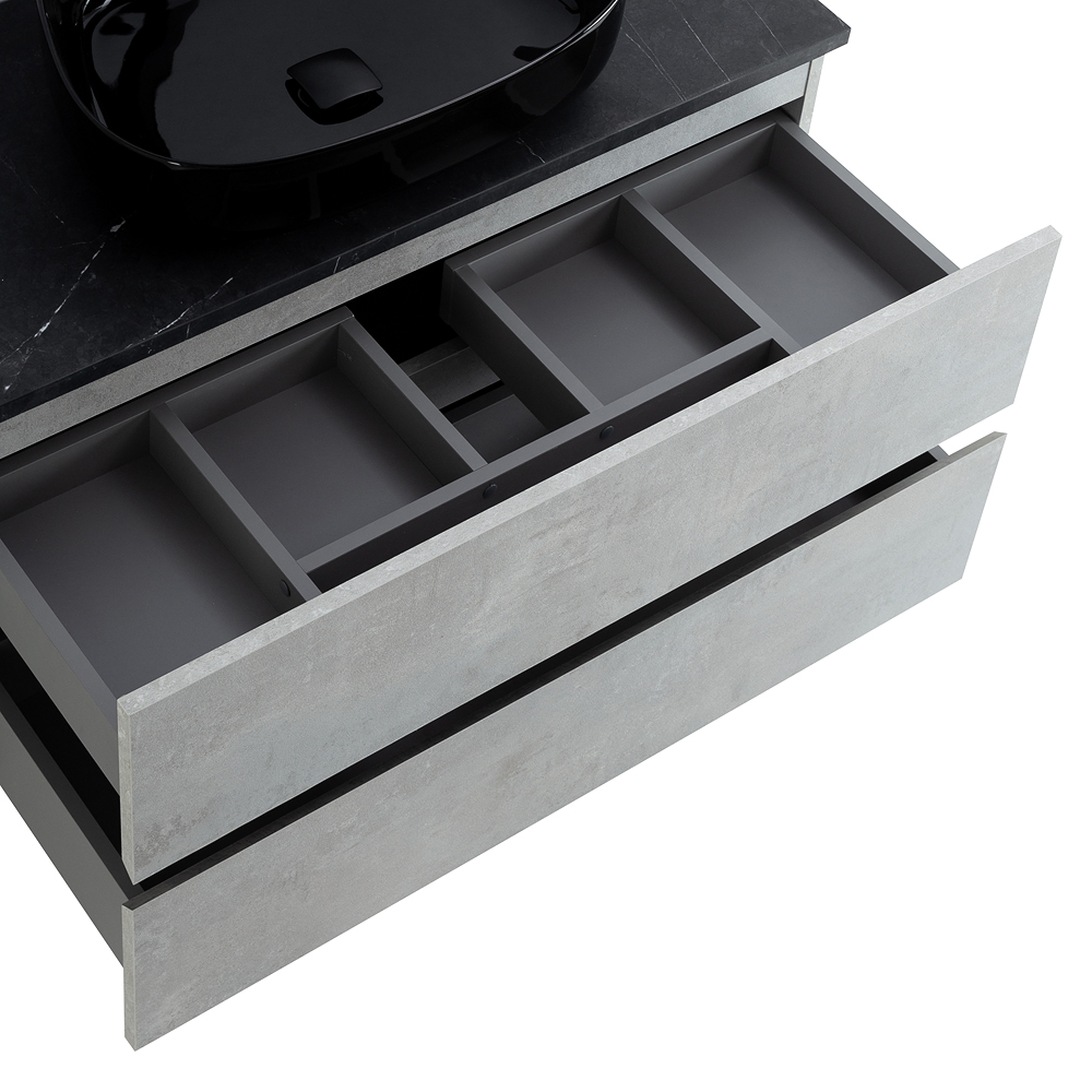 Приобрести cezares тумба со столешницей molveno 46 100 см beton, бетон molveno 46-100-2c-so-bet