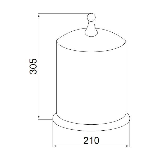 Приобрести boheme ведро для мусора brillante, хром 10451