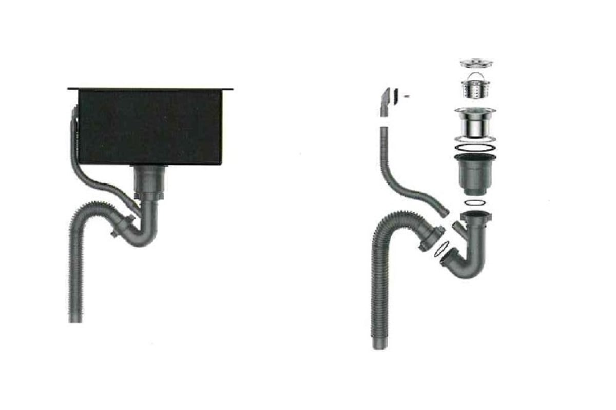 Приобрести gerhans кухонная мойка 50х50 см, графит\декор