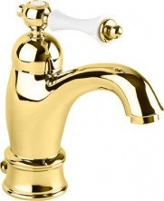 CEZARES Смеситель для раковины MARGOT с донным клапаном, золото MARGOT-LSM1-A-03/24-Bi