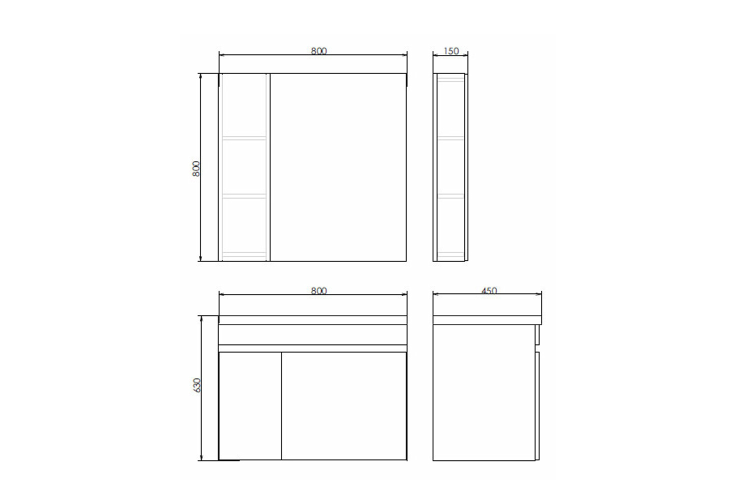 Приобрести сomforty зеркало-шкаф осло-80 бетон светлый